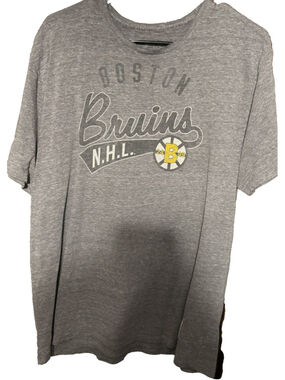 Boston Bruins Retro Sport Gray T-shirt Men's Sz XL